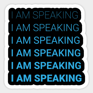 i am speaking Sticker